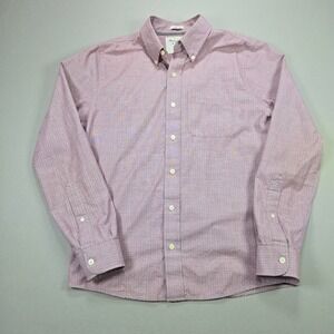Abercrombie & Fitch Button Down Muscle Fit Micro Dot Burgundy Mens Size M